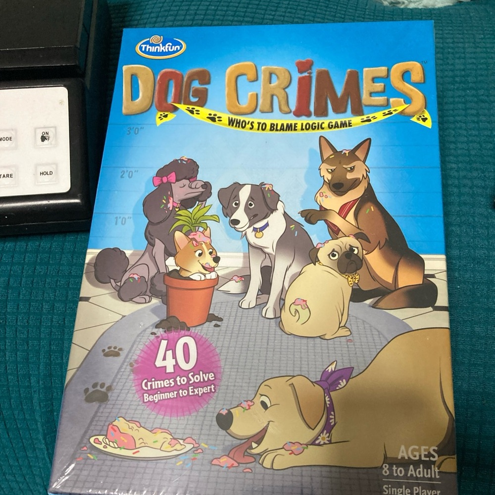 ThinkFun Dog Crimes Logic Game great activity new unopened Snow Day Home School